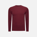 T-Shirt Manches Longues Satiné — Bordeaux