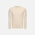 T-Shirt Manches Longues Satiné — Crème