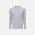 T-Shirt Manches Longues Satiné — Gris Clair