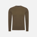 T-Shirt Manches Longues Satiné — Olive