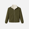 Veste Réversible Voyage — Olive / Crème